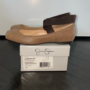 Jessica Simpson Mandalaye brown ballet flat new